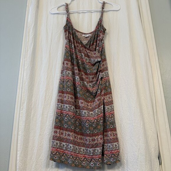 O'Neill Womens Size XS Floral Geometric Print Wrap Dress - Picture 1 of 15